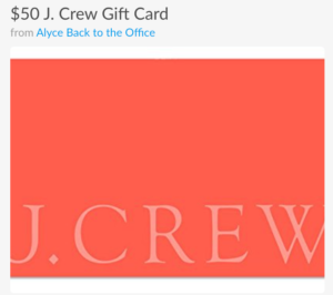 Idées cadeaux pour la rentrée au bureau - carte cadeau vêtements
