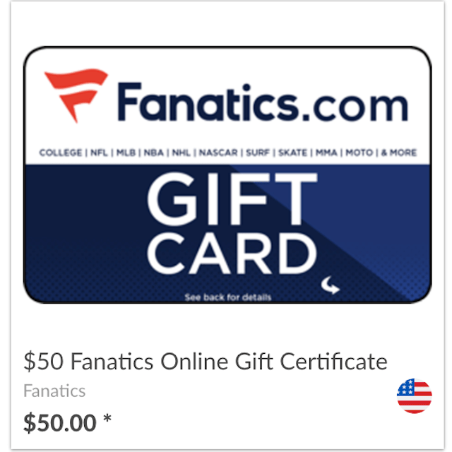 Fanatics 스포츠 스웩을 위한 공식 기프트 카드