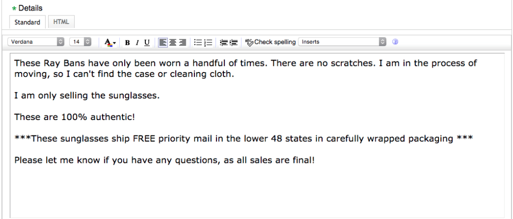 Comment vendre des choses sur ebay