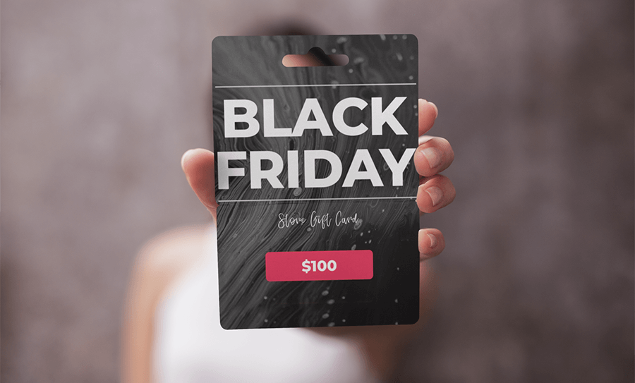 Cartão Presente Black Friday