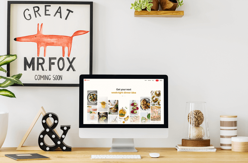 Estetik Bir Ofiste Bir Imac Mockup On Pinterest Ana Sayfası