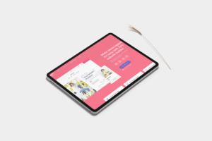 2022'de En İyi E-Ticaret Platformlarından Birini Gösteren Bir Tablet Mockup