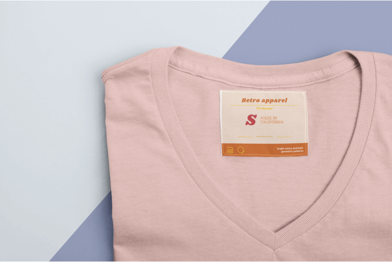 Bir T Shirt İçin Etiket Tasarımı