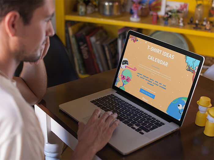 Man Copy Tarafından Kullanılan Macbook Mockup