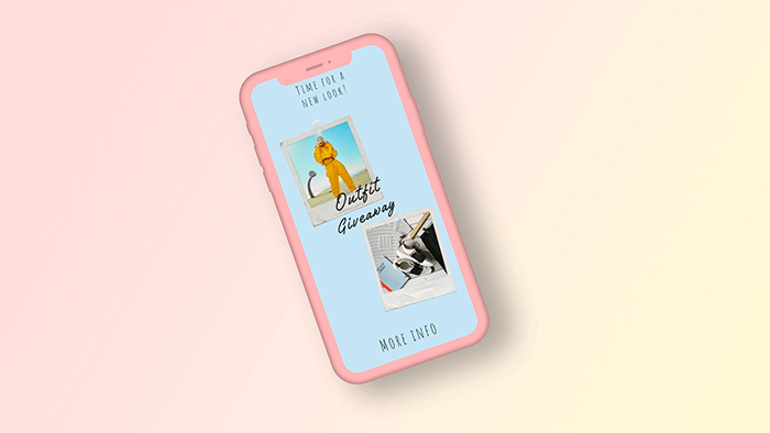 Degrade Arka Planla Renkli Özel Iphone 11 Mockup