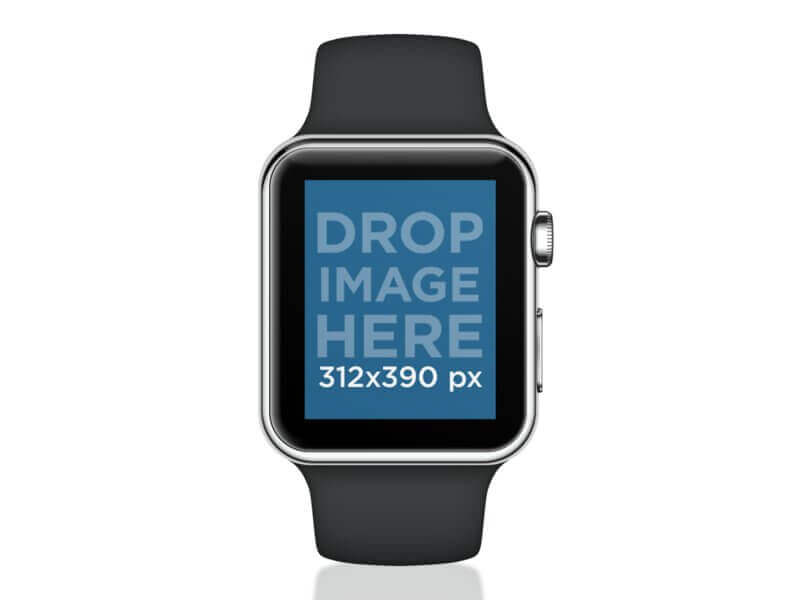 Apple Watch negru transparent