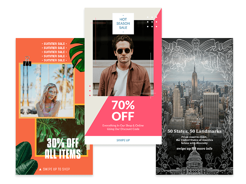 ブランド向けのInstagramストーリーデザインテンプレート