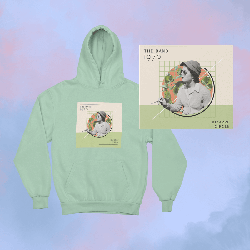 Machetă pentru pachetul de produse cu un hanorac și un Digipak