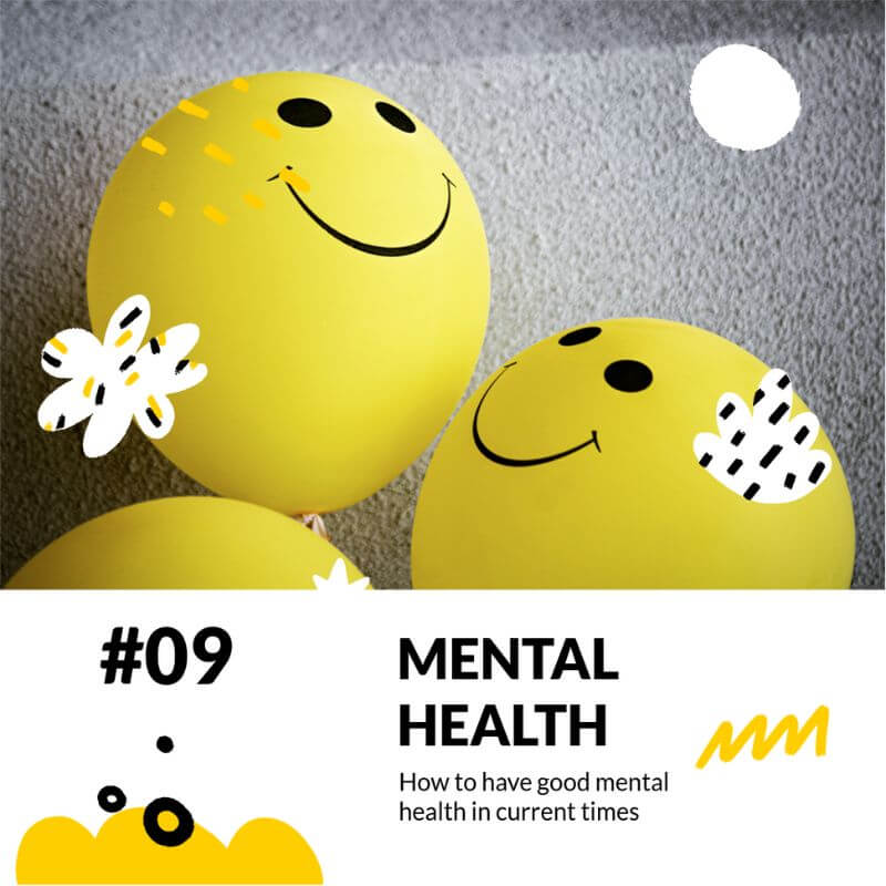 Creatore di copertine di podcast sulla salute mentale con una grafica Happy Face