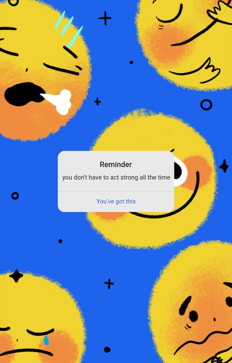Instagram Story Maker con promemoria per la salute mentale degli uomini