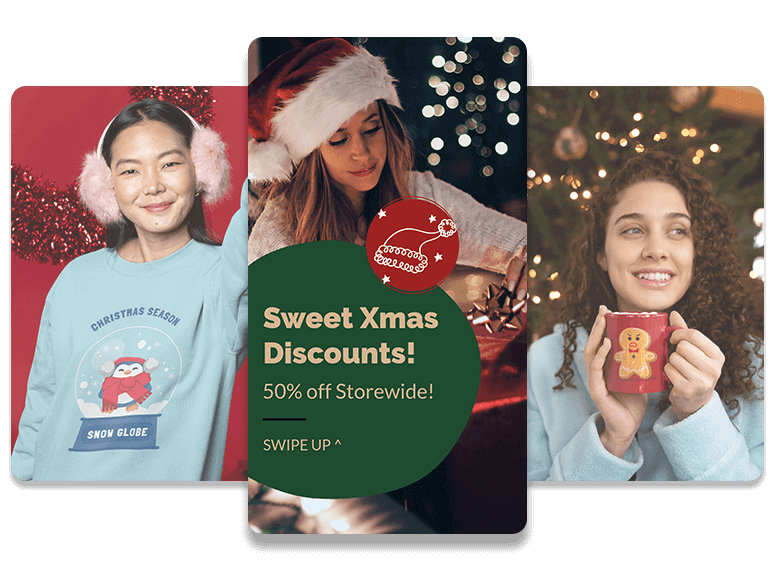 クリスマスと休日の販売テンプレート