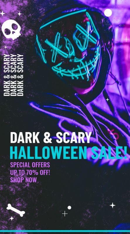 Creator de postări Instagram pentru o reducere din octombrie cu o temă de Halloween