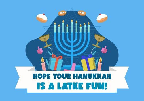 Generator de felicitări festive pentru a ura Hanukkah fericit