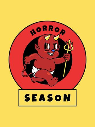 Creator de design de tricouri de Halloween cu o grafică înfricoșătoare de diavol cu furtun de cauciuc