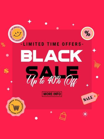 Generator de design de bannere publicitare pentru a promova ofertele speciale de Black Friday