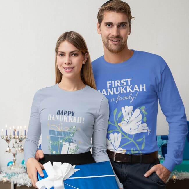 Tricou cu mânecă lungă de Printify And Placeit