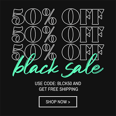 Generator de bannere publicitare care distribuie un cod de reducere pentru Black Friday