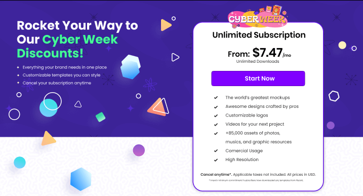Placeit Cyber ​​Week