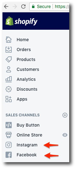 Effetto dello screenshot di Shopify per lo shopping su Instagram