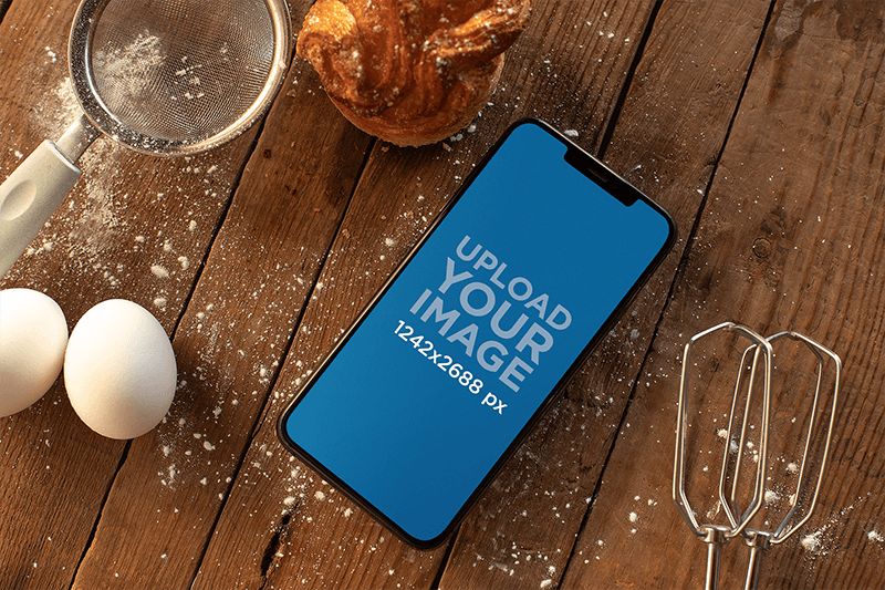 ทำอาหาร Iphone Mockup