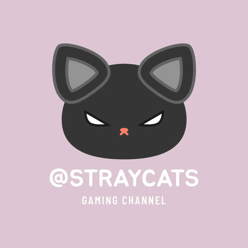 Creatore di logo avatar del canale di gioco con un gatto nero