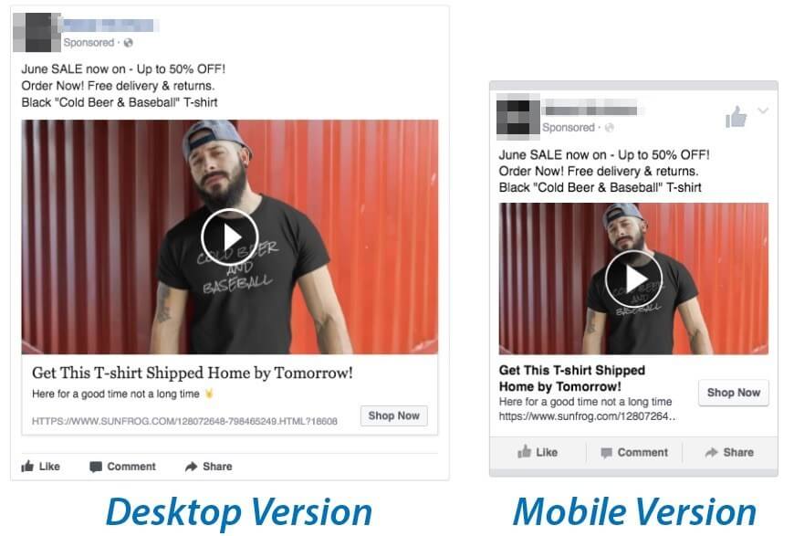 jak tshirt z reklamą na Facebooku!