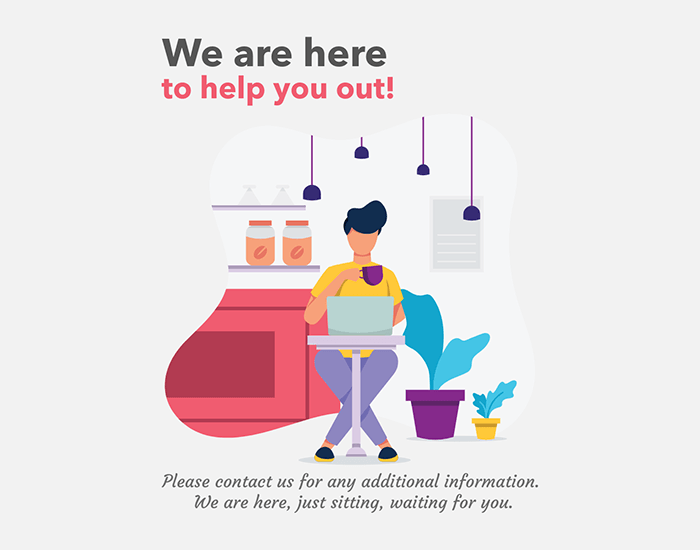 Instagram Post Maker con illustrazioni di Home Office
