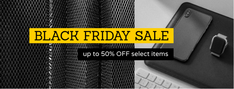ผู้สร้างปก Facebook Black Friday พร้อมอุปกรณ์อิเล็กทรอนิกส์