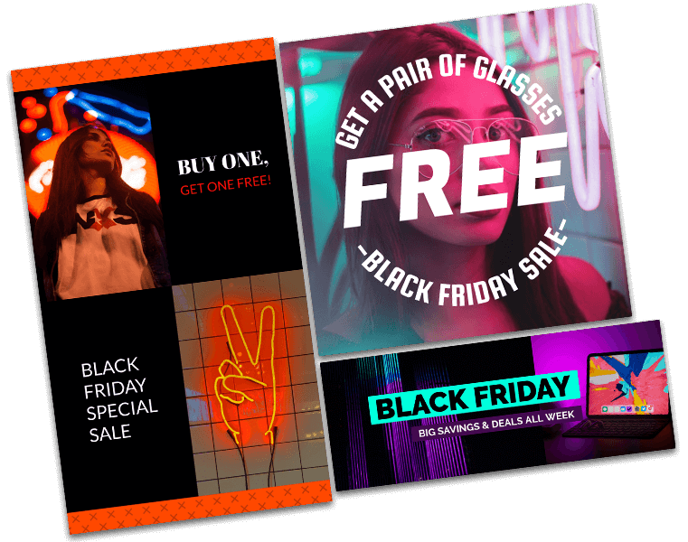 แบนเนอร์โฆษณาวัน Black Friday