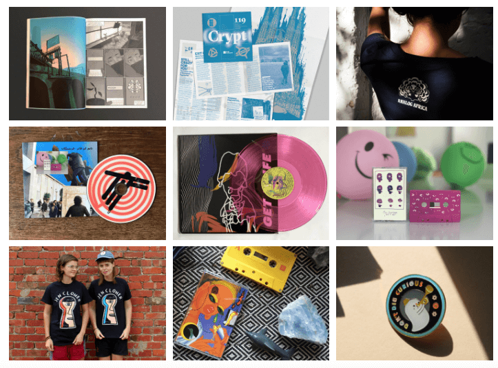 Bandcamp Merch Mockups-音樂平台