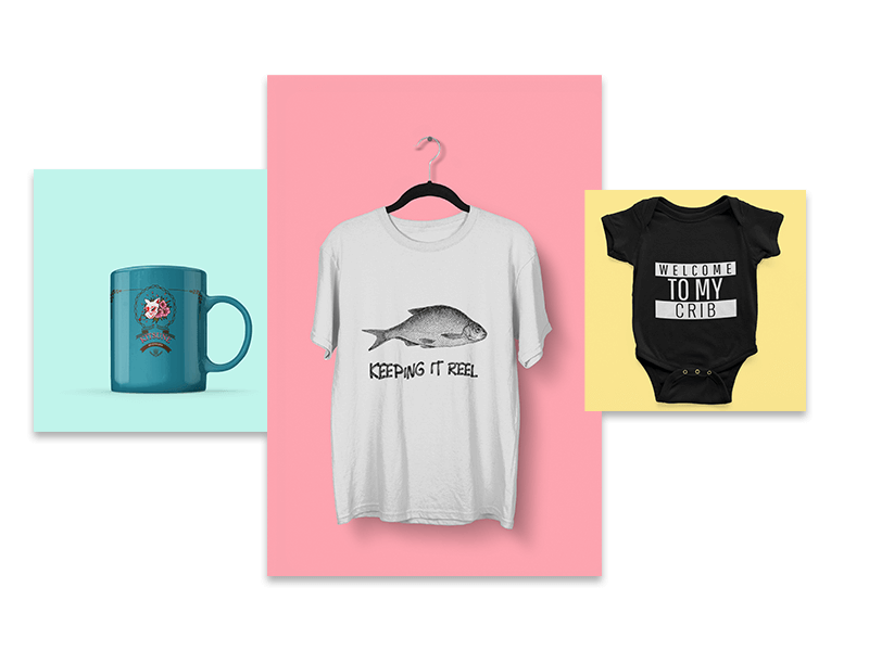 Mockup diversi con modelli di design