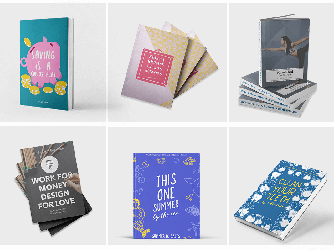 การรวบรวม Mockup ปกหนังสือ