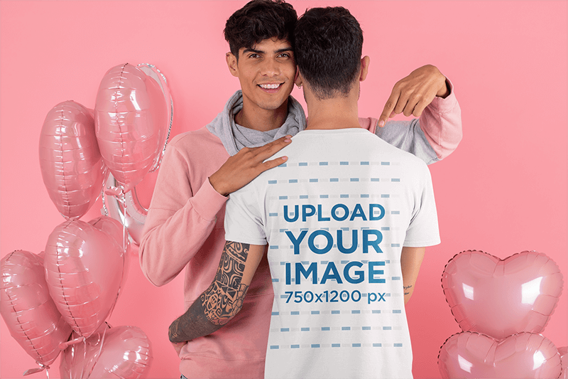 Mockup di coppia gay