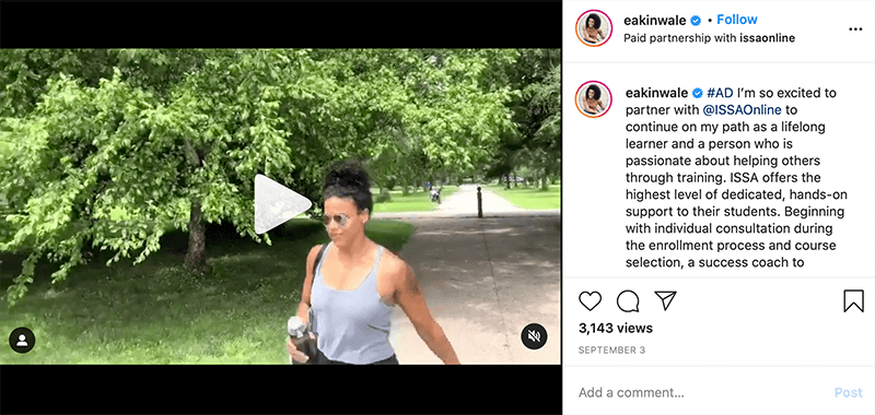 محتوى يحمل علامة Instagram التجارية