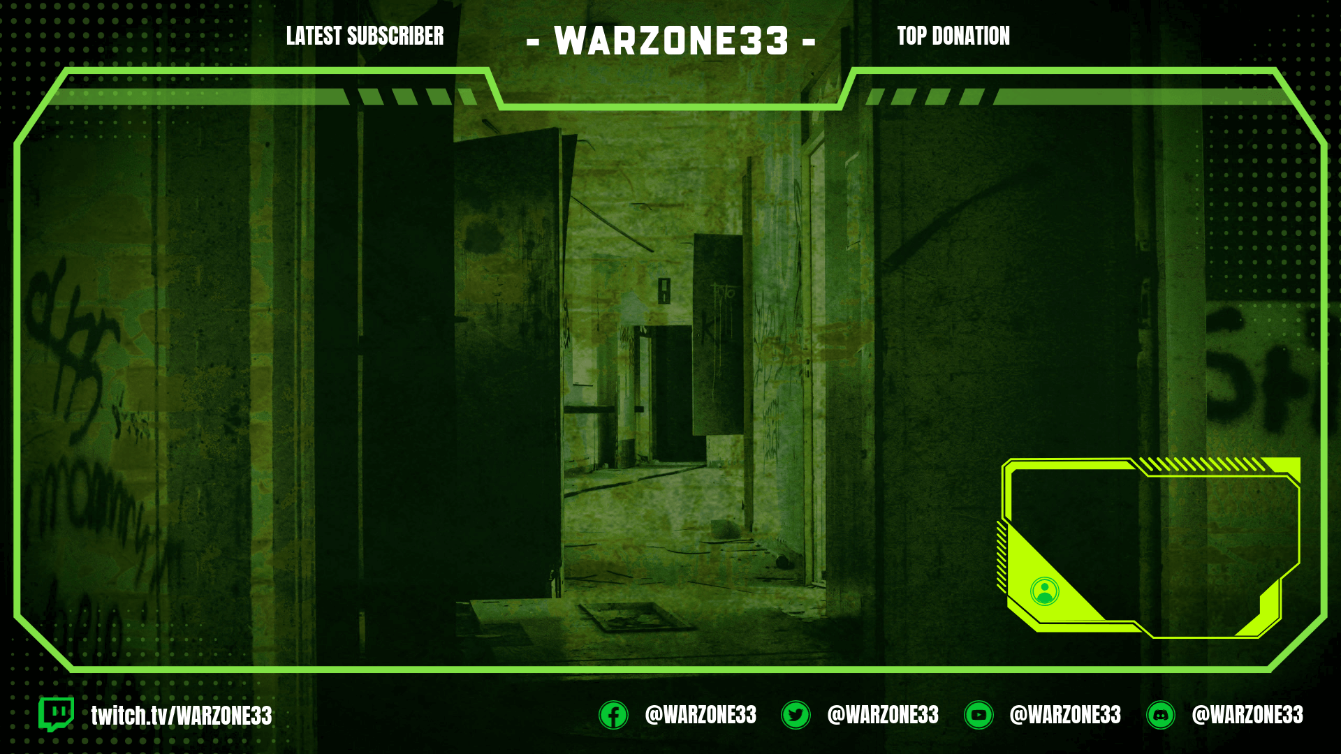 Obs Stream Overlay Maker لقناة بث ذات طابع حرب