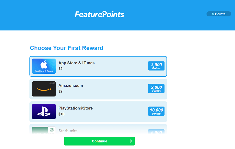 FeaturePoints 兑换