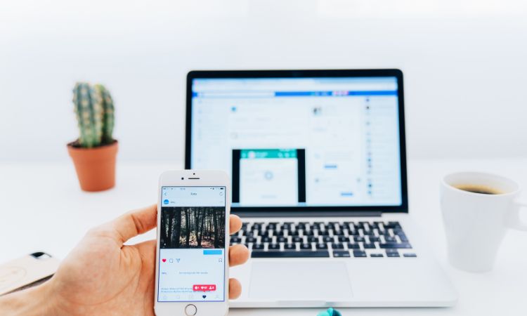 computadora que muestra la gestión de una plataforma de anuncios