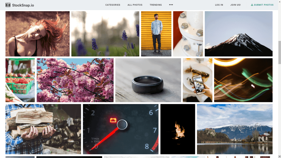 StockSnap ücretsiz stok fotoğraf koleksiyonu