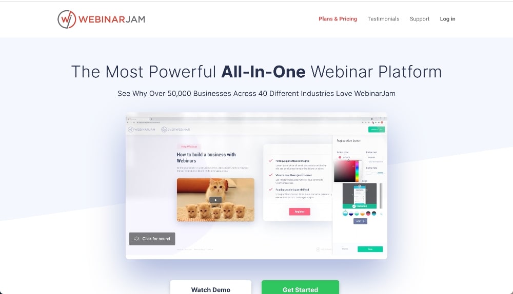 webinarjam 最好的网络研讨会软件
