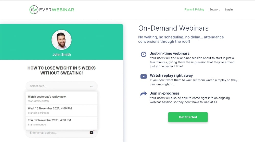 everwebinar 点播网络研讨会