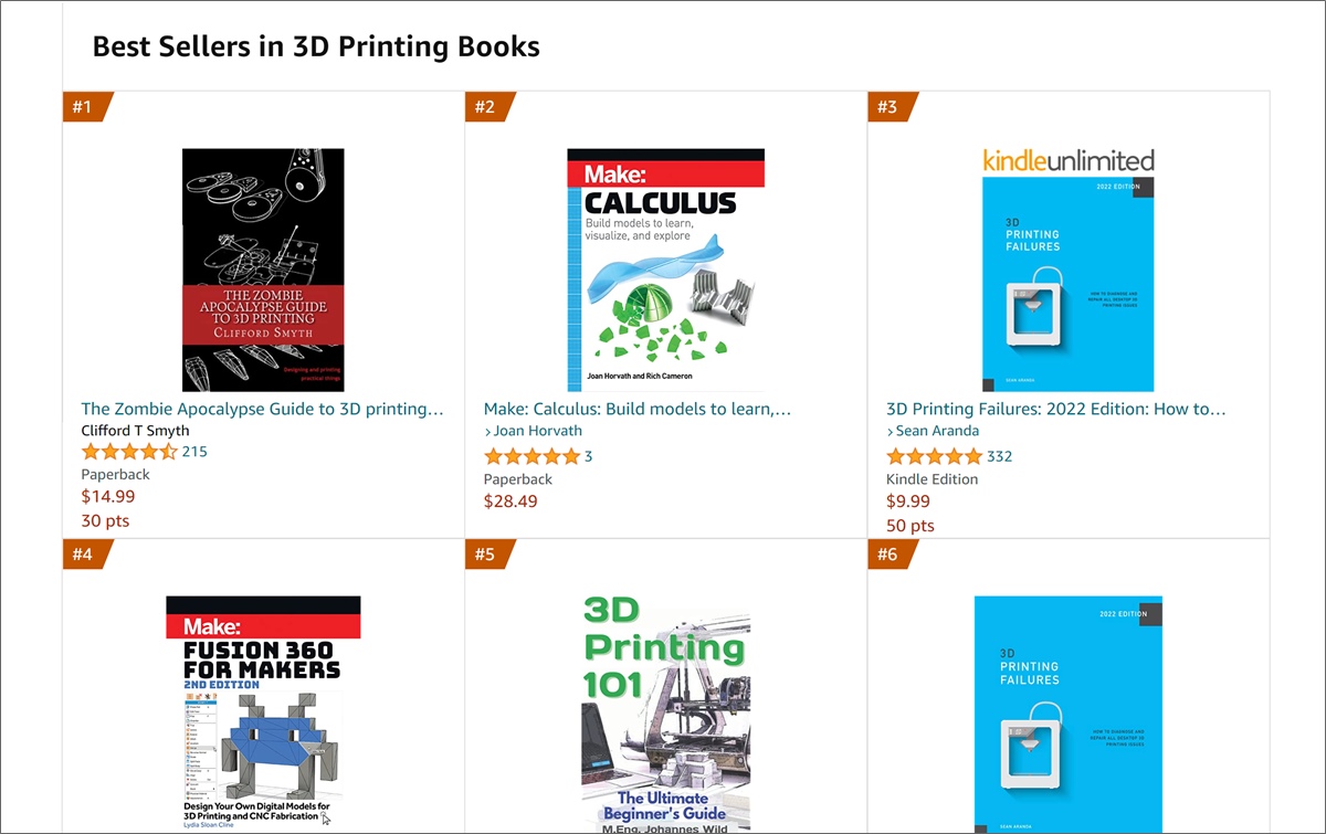 scrivere un libro sulla stampa 3d