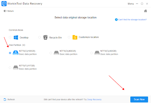 WorkinTool Восстановление данных2