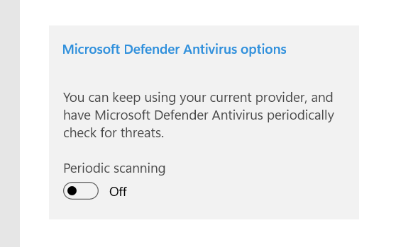 إيقاف تشغيل الفحص الدوري لإصلاح Antimalware Service Executable