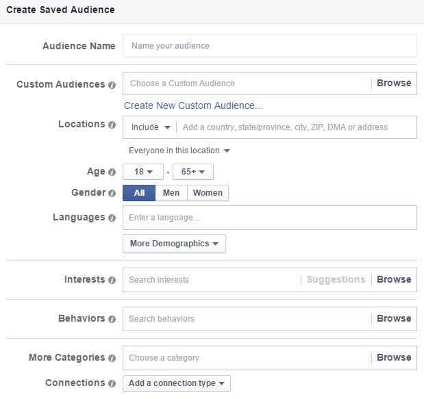 Segmentação de público-alvo com anúncios do Facebook