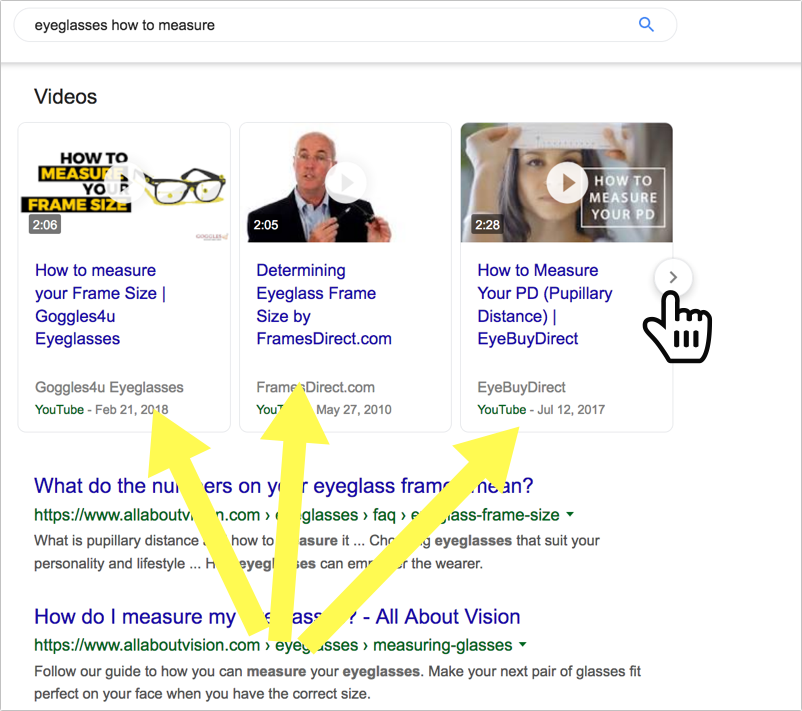 Esempio di video carosello