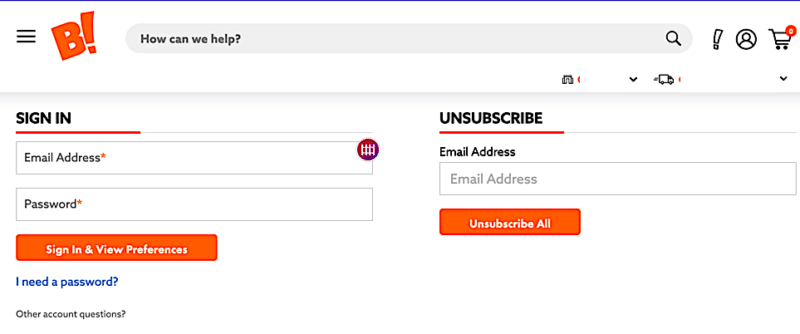 Big Lots zrezygnuj z subskrypcji