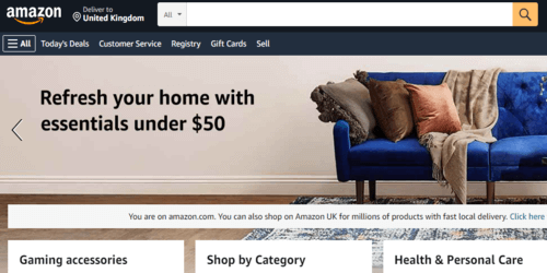 10 najlepszych witryn zakupowych w Wielkiej Brytanii - najpopularniejsze sklepy internetowe brytyjskich firm e-commerce @ads2020.marketing Blog dla początkujących Amazon-com-top-shopping-site-United-kingdom-500x250