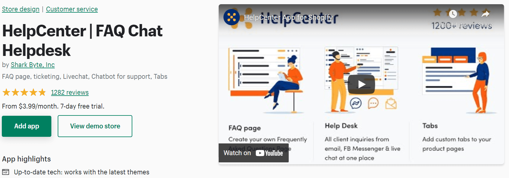 Aplicación de soporte de HealthCenter