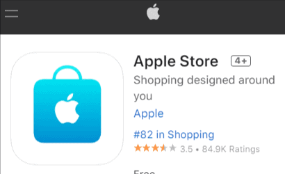 Instale la aplicación Apple Store para una cita en el bar genio
