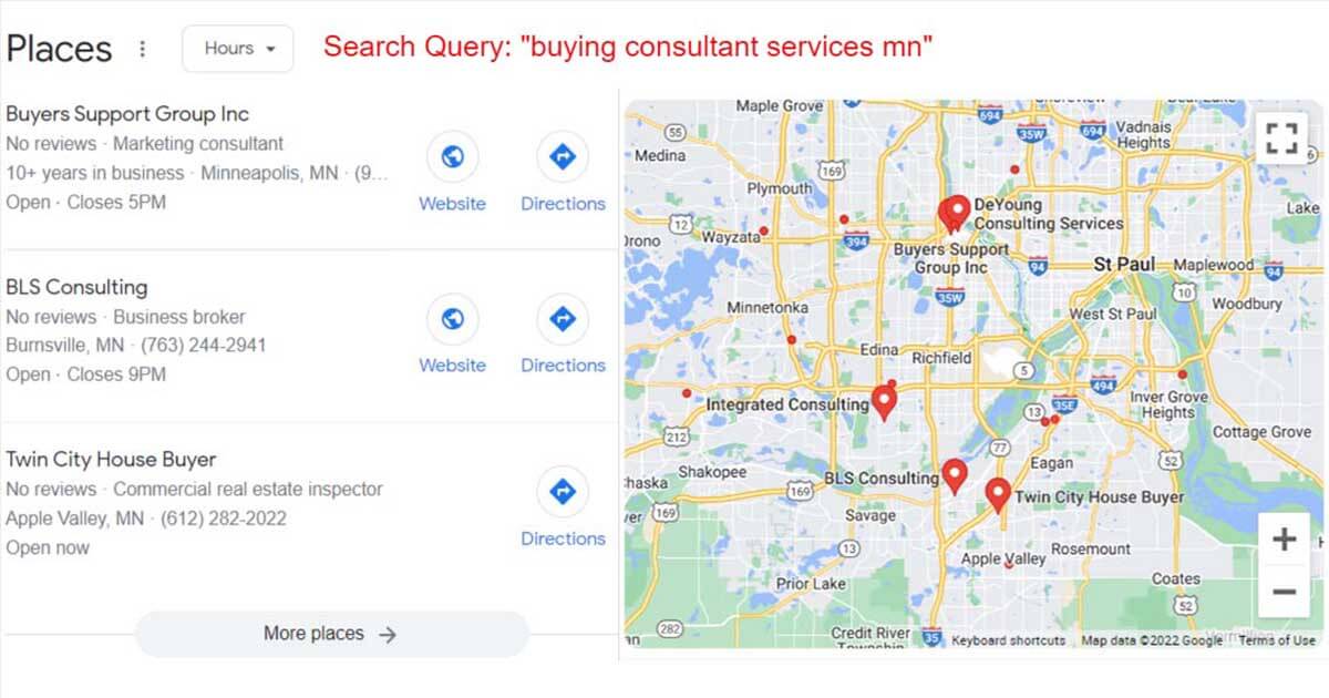 ميزة Google Places SERP مع حزمة الخرائط المحلية